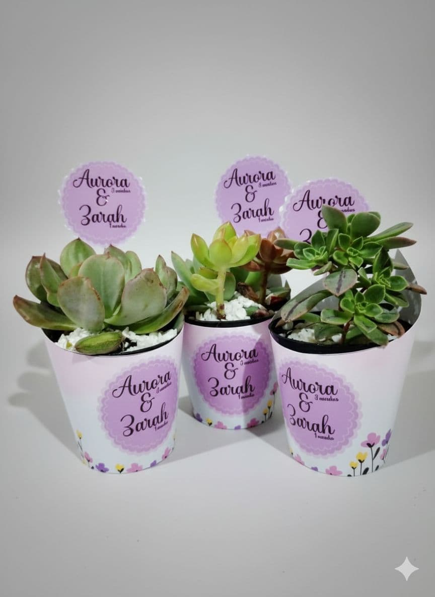 Mini Suculentas personalizadas