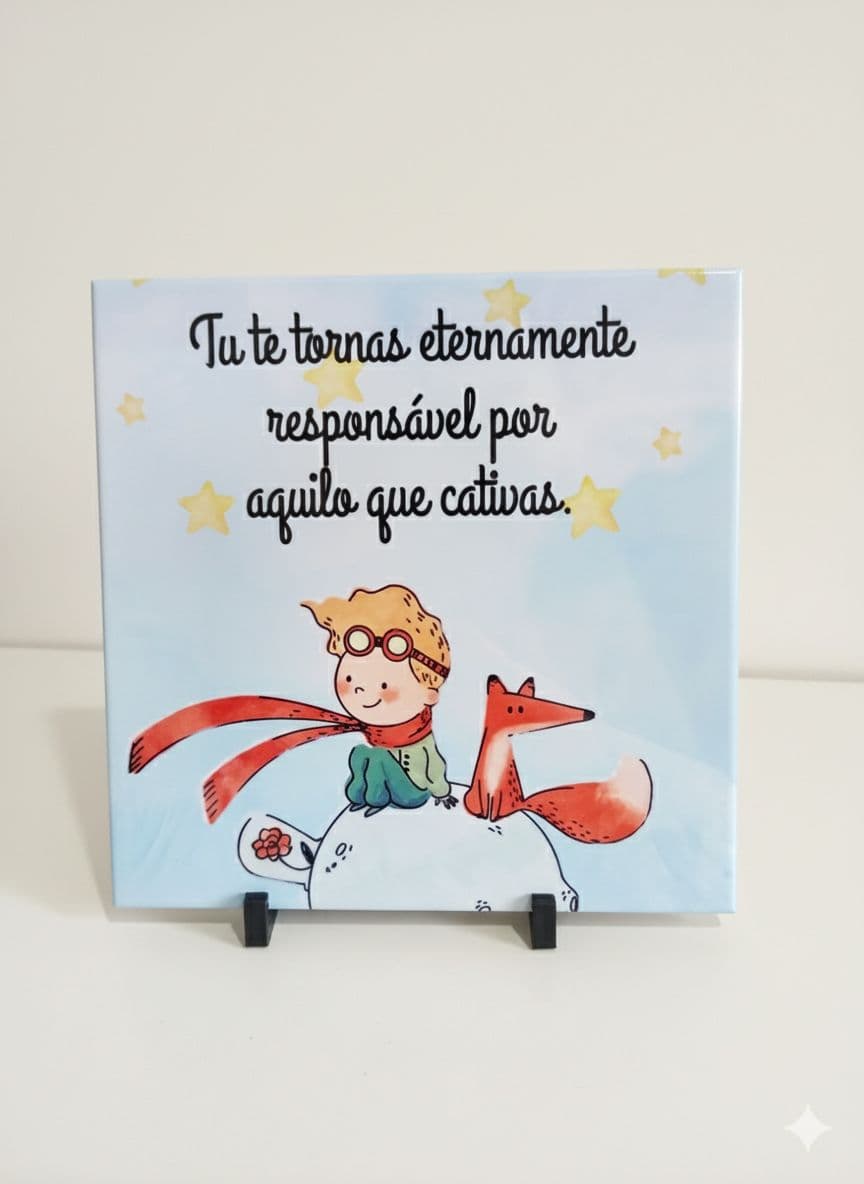 Quadro cerâmica com suporte personalizado
