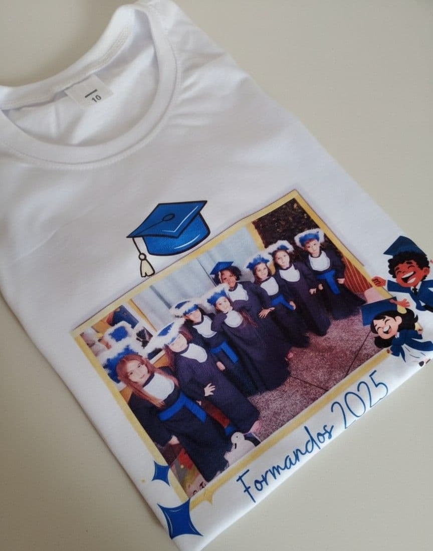 Camiseta formatura infantil